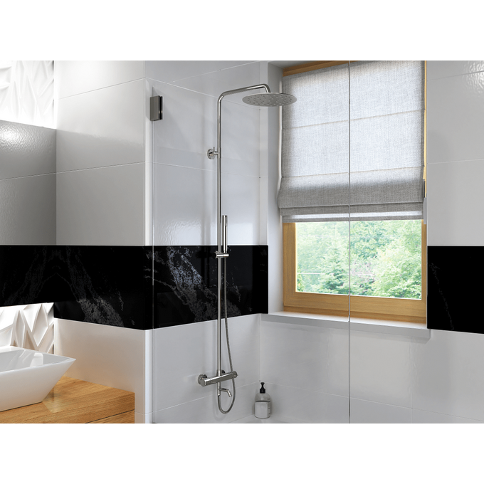 Термостатическая душевая система Corsan Lugo Chrome CMN01TCHW (с изливом), фото 2