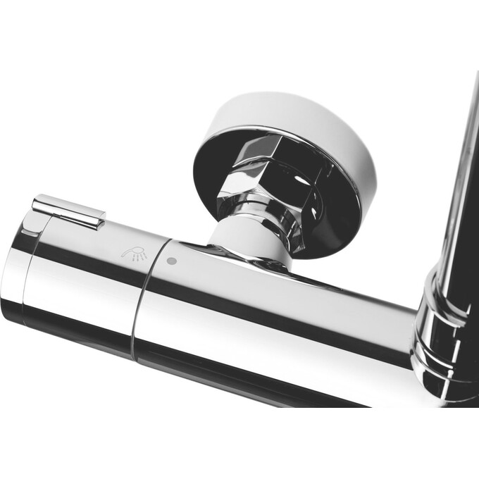 Термостатическая душевая система Corsan Lugo Chrome CMN01TCHW (с изливом), фото 8