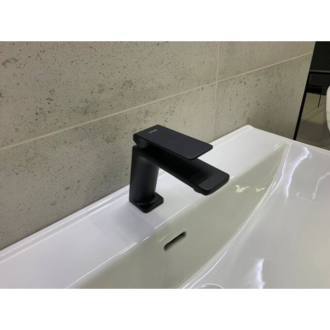 Смеситель для раковины Corsan Trino Black Matt CMB7111BL (черный матовый), Цвет производителя: черный матовый, фото 3