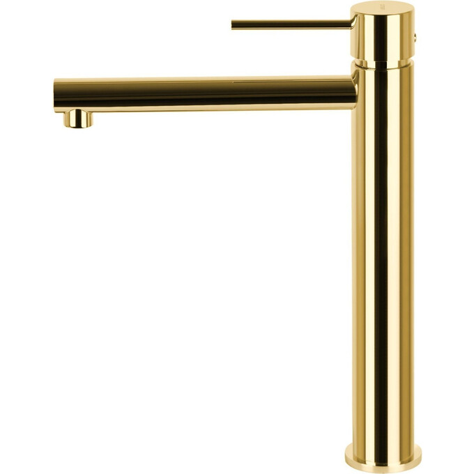 Смеситель для раковины Corsan Lugo Gold CMB7512GL (золотой, высокий), Цвет производителя: золото, фото 3