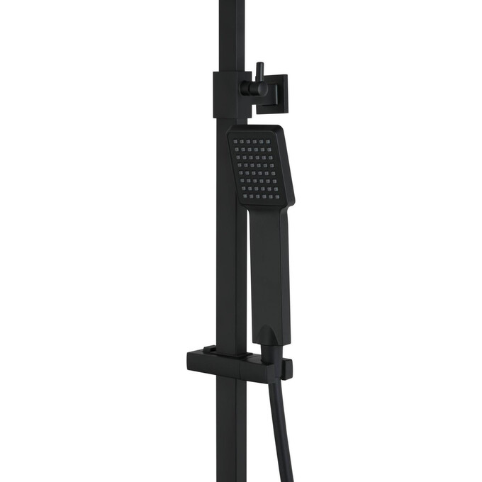 Термостатическая душевая система Corsan Ango Black Matt CMN02TBL (черная матовая), фото 5