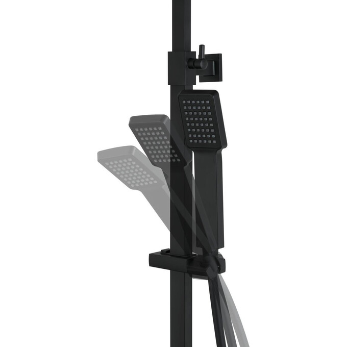 Термостатическая душевая система Corsan Ango Black Matt CMN02TBL (черная матовая), фото 6