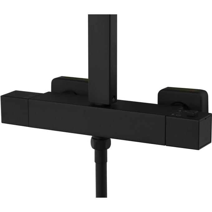 Термостатическая душевая система Corsan Ango Black Matt CMN02TBL (черная матовая), фото 7