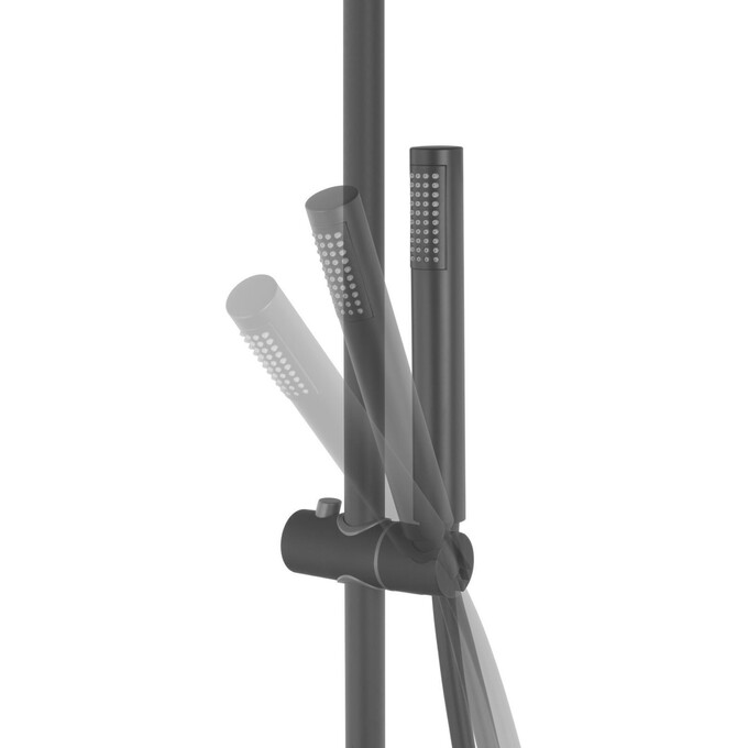 Душевая система Corsan Lugo Black Matt CMN01MBL (черная матовая), фото 4