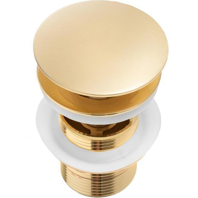 Донний клапан Yoka Klik-Klak L.Gold BK.POP-14-ZP-GLD (золотий, з переливом), Колір виробника: золото, фото , изображение 2