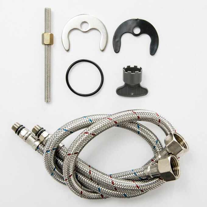 Смеситель для раковины Corsan Trino Black Matt CMB7112BL (черный матовый, высокий), Цвет производителя: черный матовый, фото 5