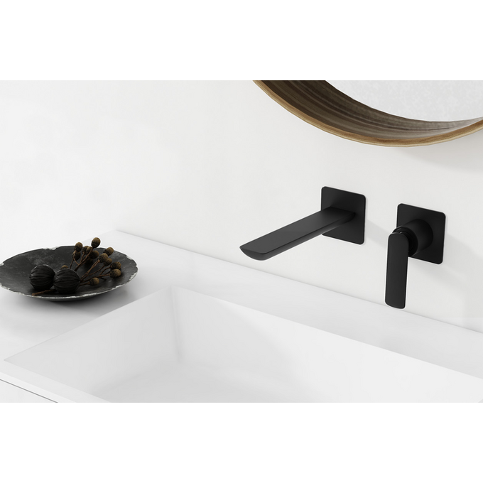 Змішувач прихованого монтажу для умивальника Kohlman Experience Black Matt QW180EB (чорний матовий, внутрішня частина в комплекті), Колір виробника: чорний матовий, фото , изображение 3