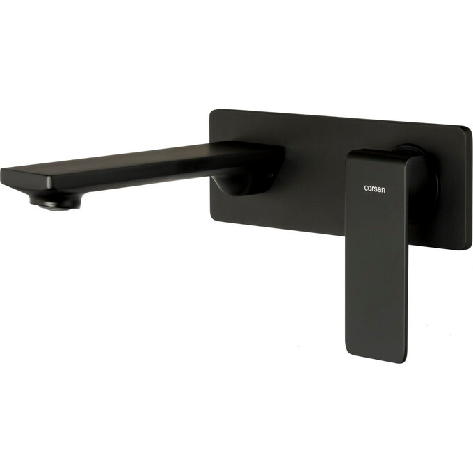 Смеситель скрытого монтажа для умывальника Corsan Trino Black Matt CMB7115BL (черный матовый, внутренняя часть в комплекте), Цвет производителя: черный матовый, фото 3