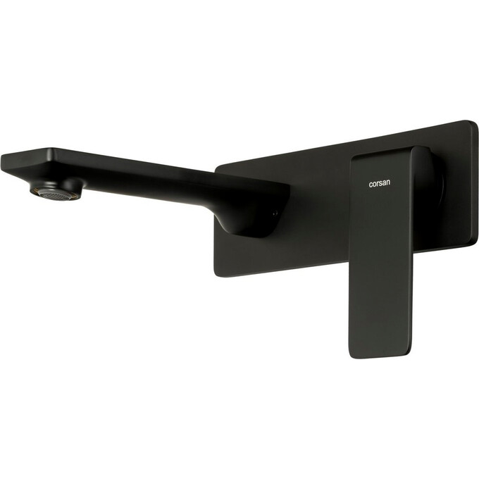 Смеситель скрытого монтажа для умывальника Corsan Trino Black Matt CMB7115BL (черный матовый, внутренняя часть в комплекте), Цвет производителя: черный матовый, фото 4