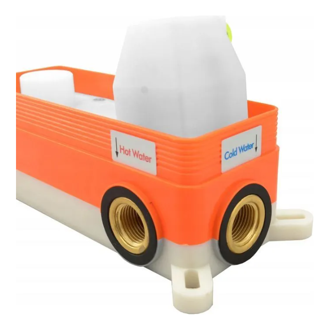 Змішувач прихованого монтажу для ванни Rea Lungo Chrome REA-B6990 (внутрішня частина в комплекті), Колір виробника: хром, фото , изображение 3