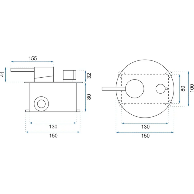 Змішувач прихованого монтажу для ванни Rea Lungo Brushed Gold REA-B7503 (брашоване золото, внутрішня частина в комплекті), Колір виробника: золото брошене (матове), фото , изображение 7