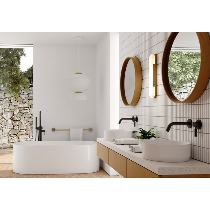 Смеситель скрытого монтажа для умывальника Kohlman Roxin Black QW180RB (черный, внутренняя часть в комплекте), Цвет производителя: черный, фото 3