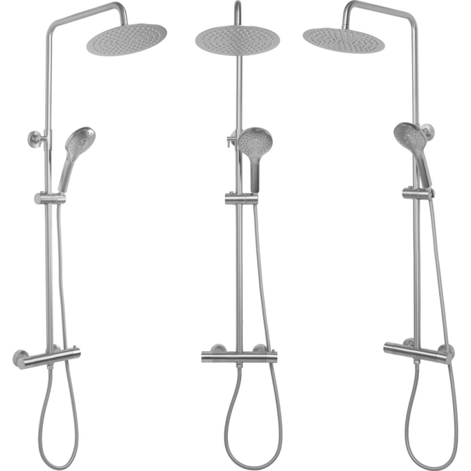 Термостатична душова система Rea Vincent Nikiel Brushed REA-P6603 (брашований нікель), Колір виробника: брашований нікель, фото , изображение 4