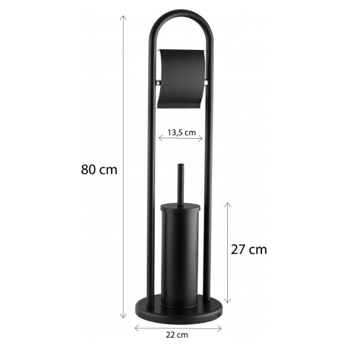 Стійка для аксесуарів Yoka Lazaro Black P.LAZARO-BLK (чорна), фото , изображение 6