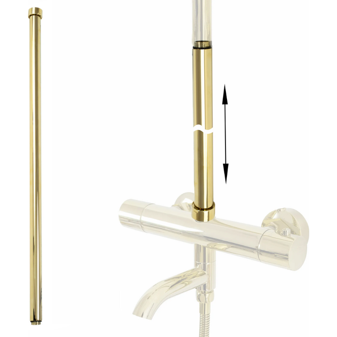 Подовжувач для душового гарнітуру Rea Gold REA-K6651 (615 мм, золотий), Колір виробника: золото, фото 
