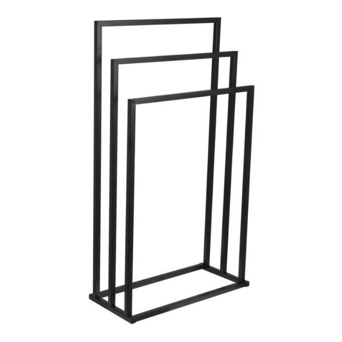 Рушникотримач Yoka Lonia3 Black P.LONIA3-BLK (чорний, потрійний), фото 