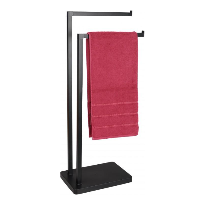 Рушникотримач Yoka Roki Black P.ROKI-BLK (чорний, подвійний), фото , изображение 4