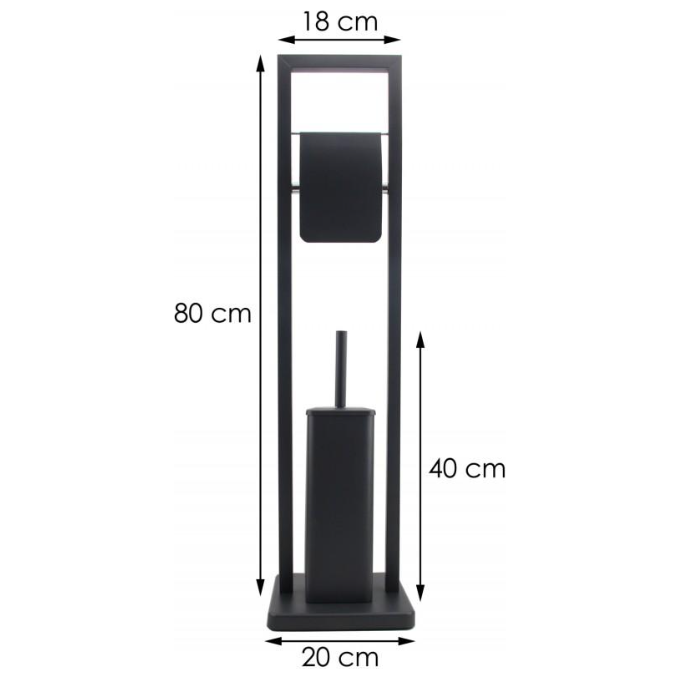 Стойка для аксессуаров Yoka Barca Black PD.BARCA FB (черная), Цвет производителя: черный, фото 7