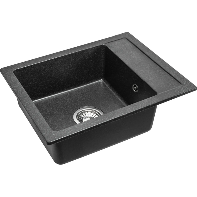 Мийка для кухні Rea Rino Black ZLE-00104 (52x49 см, чорна плямиста), Доступні розміри: 52x49, Колір виробника: чорний плямистий, фото , изображение 2