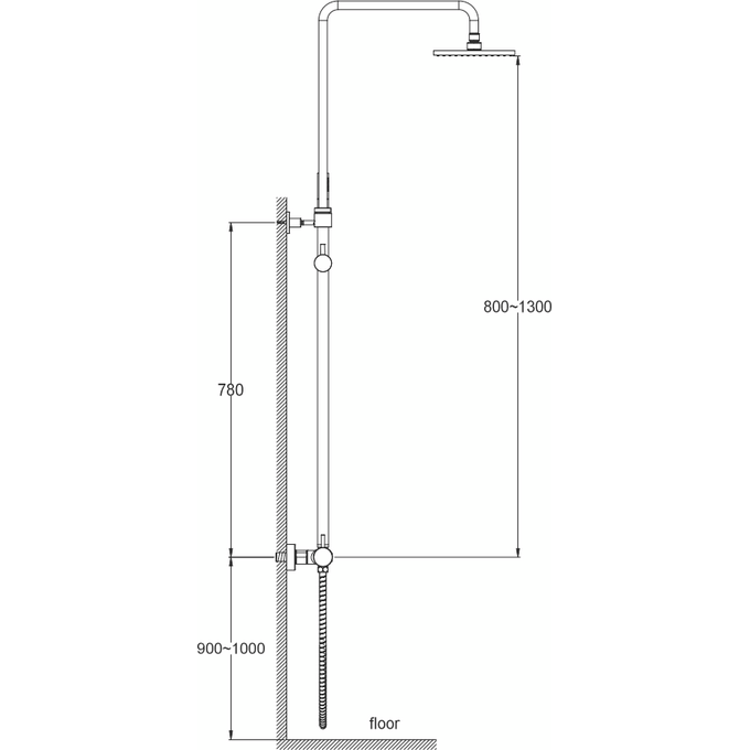 Душевая система Kohlman Axel Chrome QW276A, Цвет производителя: хром, фото 2