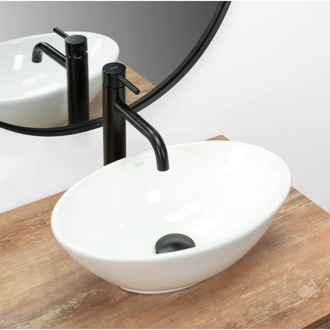 Раковина Rea Pamela Mini REA-U5804 (40x27 см, чаша), Доступні розміри: 40 x 27, Колір виробника: білий глянець, фото , изображение 2