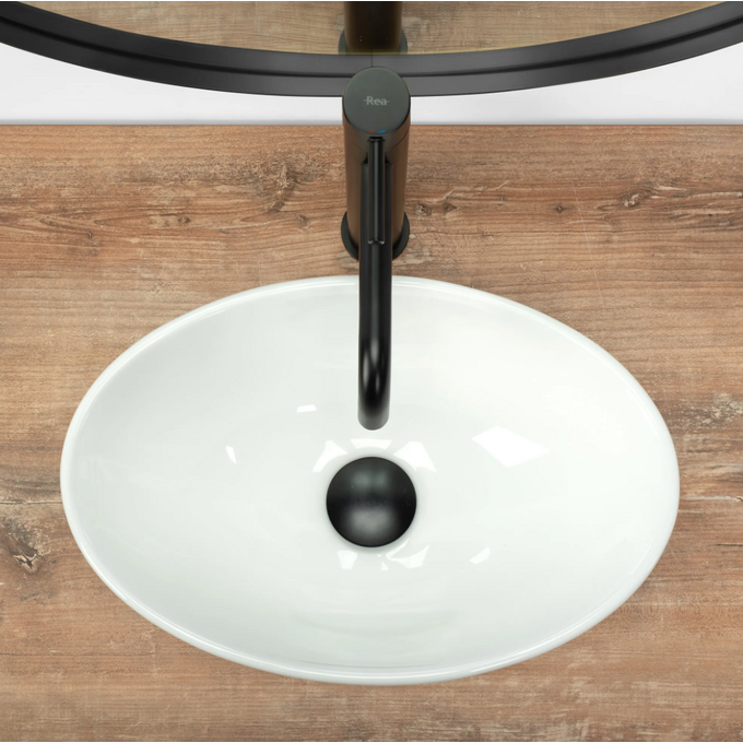 Раковина Rea Pamela Mini REA-U5804 (40x27 см, чаша), Доступні розміри: 40 x 27, Колір виробника: білий глянець, фото , изображение 4