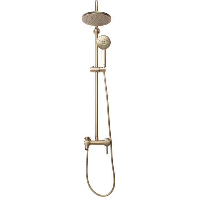 Душова система Rea Luis Brushed Gold REA-P7051 (брашована золота, з виливом), фото , изображение 4