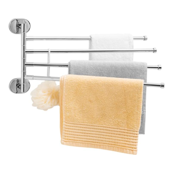 Рушникотримач Yoka Kika Chrome CH.KIKA-45-CHR (четверний, поворотний), фото , изображение 4