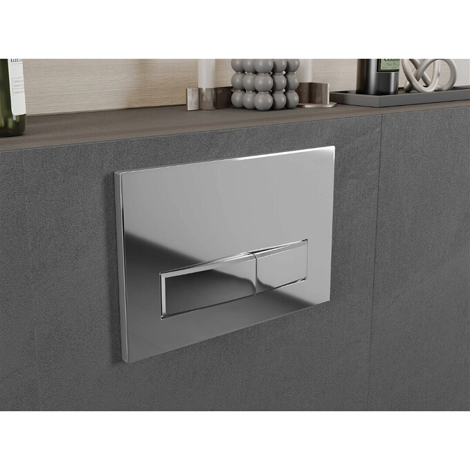 Клавиша смыва Mexen Fenix 09 Light Chrome MEX-600901 (хром), Цвет производителя: хром, фото 3