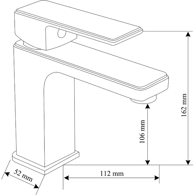Змішувач для раковини Mexen Mino Black MEX-72400-70 (чорний), фото , изображение 2