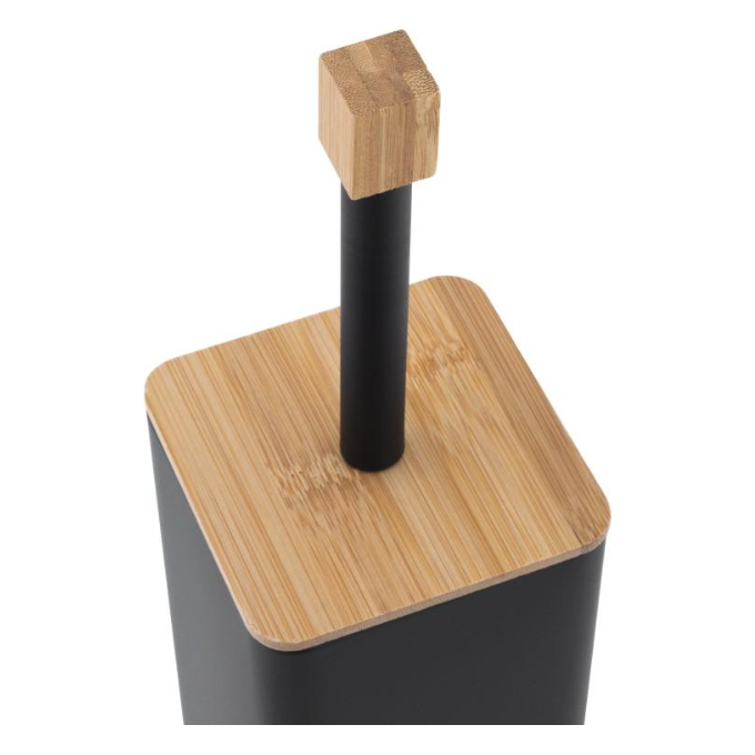 Йоржик для унітазу Yoka Amba Black/Bamboo PD.AMBA-BLK (чорний/бамбук, підлоговий), Колір виробника: чорний, бамбук, фото , изображение 4
