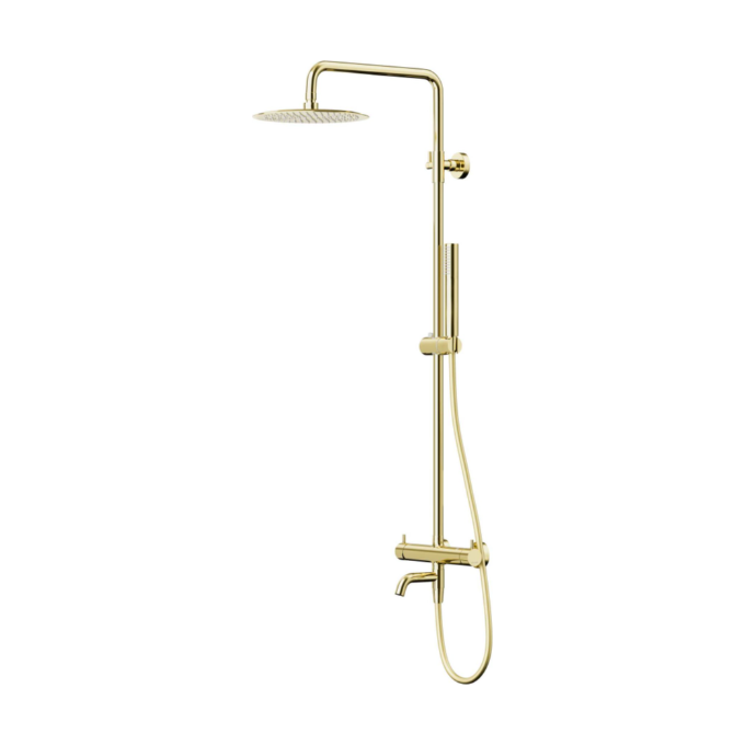 Душевая система Corsan Lugo Gold CMN01MGLW (золотая, с изливом), фото 2