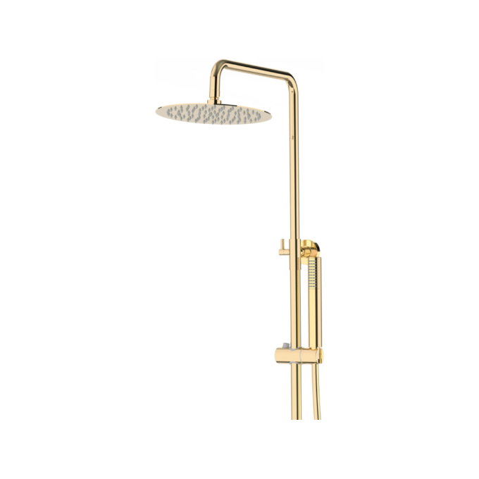 Душевая система Corsan Lugo Gold CMN01MGLW (золотая, с изливом), фото 3