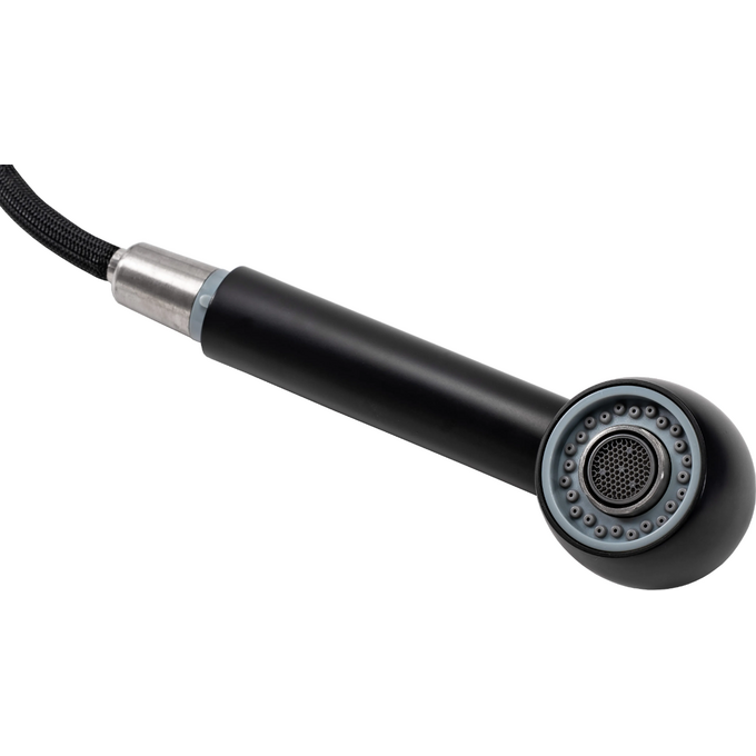 Змішувач для кухні Rea Troy Black REA-B6300 (чорний матовий, з висувною лійкою), Колір виробника: чорний матовий, фото , изображение 5