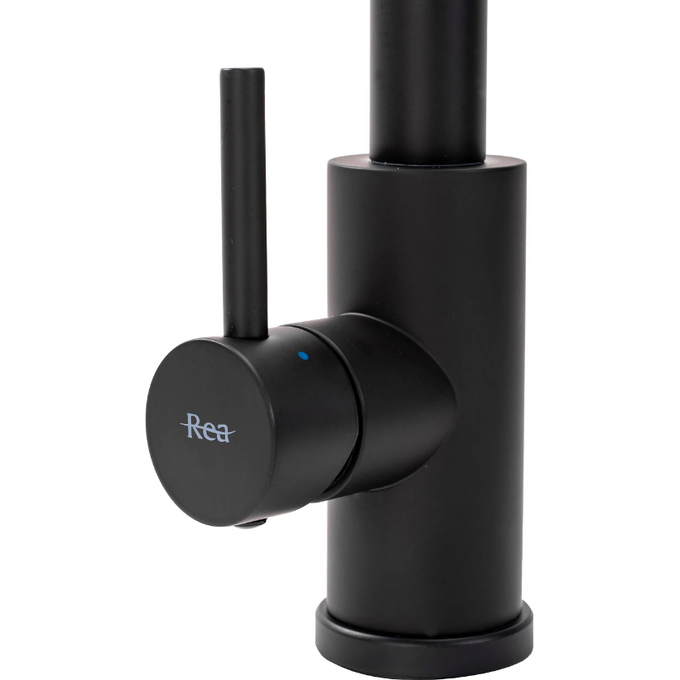 Змішувач для кухні Rea Troy Black REA-B6300 (чорний матовий, з висувною лійкою), Колір виробника: чорний матовий, фото , изображение 4