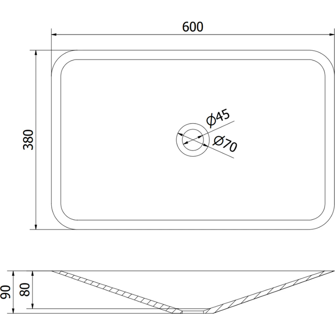 Раковина Mexen Esper White MEX-23036001 (60x38 см, чаша), Цвет производителя: белый глянец, фото 6