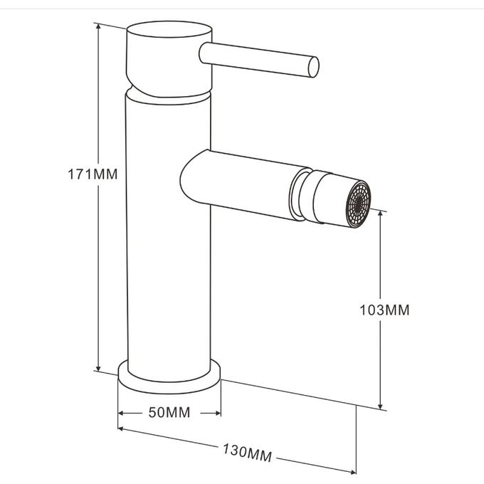 Змішувач для біде Mexen Elba White MEX-74120-20 (білий глянсовий), Колір виробника: білий глянець, фото , изображение 2