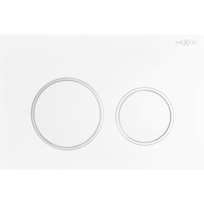 Клавиша смыва Mexen Fenix 07 XS White MEX-600700 (белая глянцевая), Цвет производителя: белый глянец, фото 