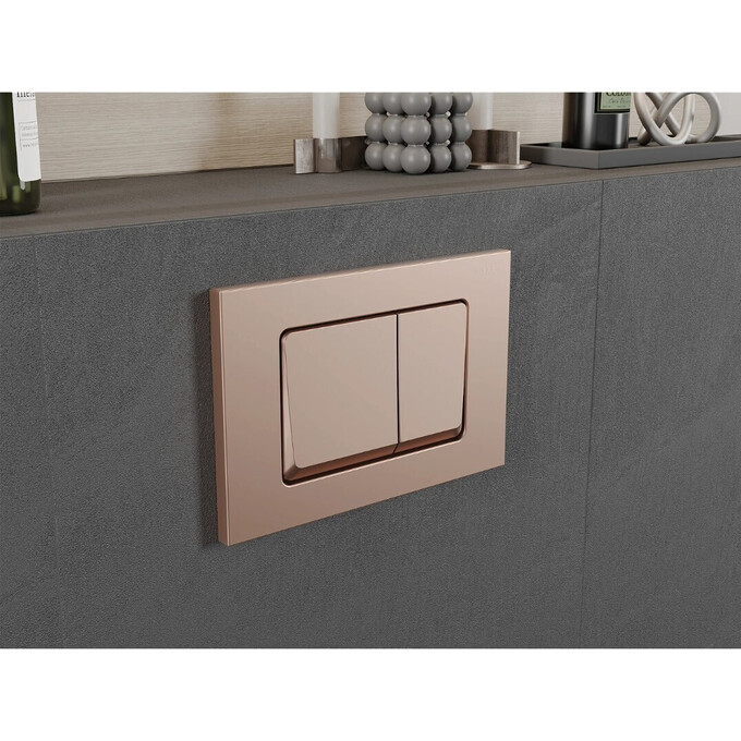 Клавиша смыва Mexen Fenix 10 XS Rose Gold MEX-601005 (розовое золото), Цвет производителя: розовое золото, фото 3