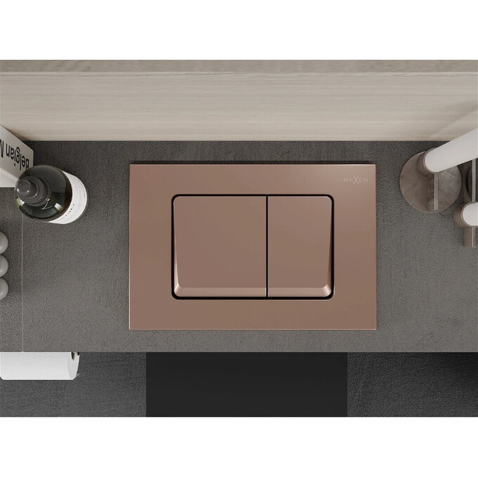 Клавиша смыва Mexen Fenix 10 XS Rose Gold MEX-601005 (розовое золото), Цвет производителя: розовое золото, фото 4