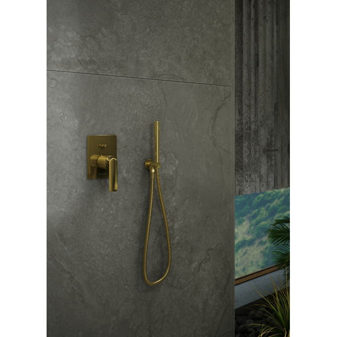 Душевая система скрытого монтажа Kohlman Experience Gold QW210EGDQ30 (золотая), фото 3