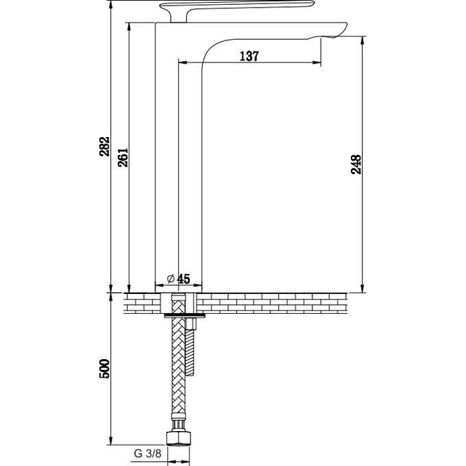 Смеситель для раковины Kohlman Experience Black Matt QB170EB (черный матовый, высокий), Цвет производителя: черный матовый, фото 3