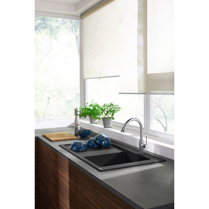 Мойка для кухни Hansgrohe S51 S514-F450 Built-in sink Stone Grey 43314290 (105x51 см, серый камень), фото 3