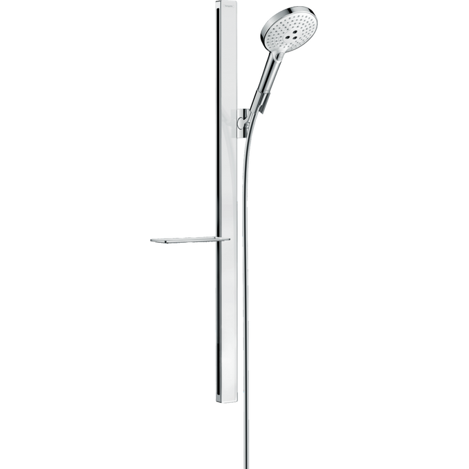 Душевой гарнитур Hansgrohe Raindance Select S White/Chrome 27648400 (белый/хром, с полкой), фото 