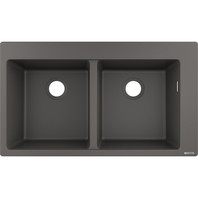 Мийка для кухні Hansgrohe S51 S510-F770 Built-in sink Stone Grey 43316290 (88x51 см, сірий камінь), фото 