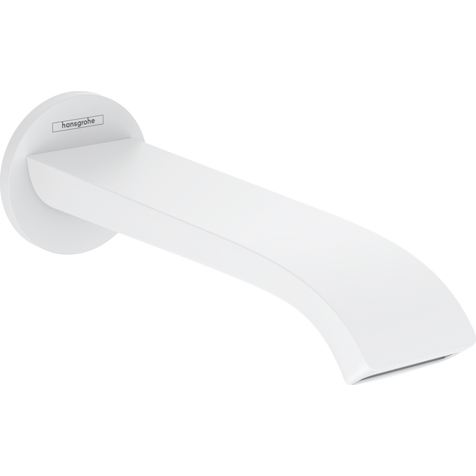 Излив для ванны Hansgrohe Vernis Matt White 75410700 (белый матовый, 21 см, скрытого монтажа, каскад), Цвет производителя: белый матовый, фото 