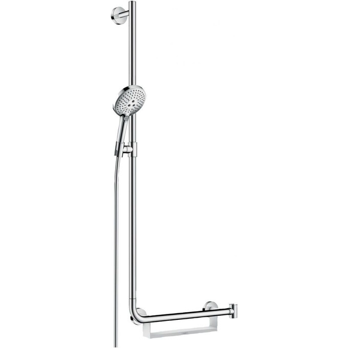 Штанга для душа Hansgrohe Raindance Select S Chrome 26325000 (с полочкой, левосторонняя), фото 