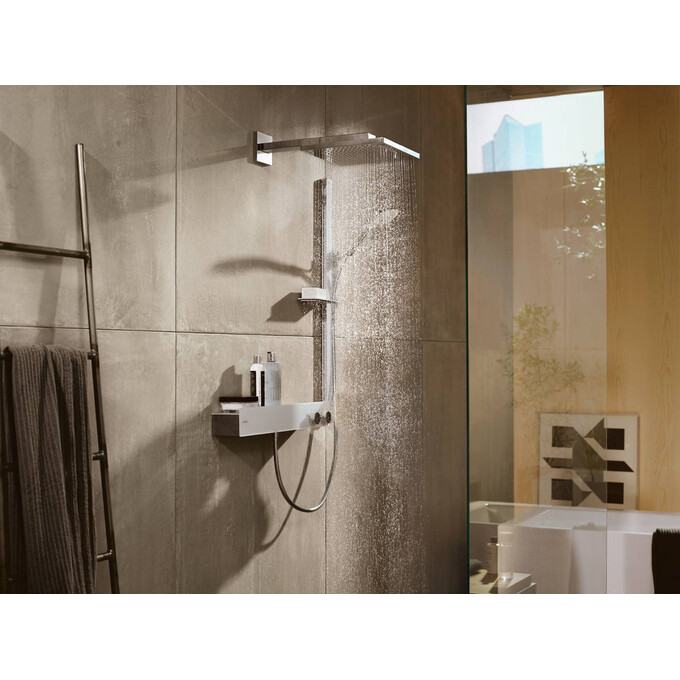 Душевой гарнитур Hansgrohe Raindance Select S White/Chrome 27648400 (белый/хром, с полкой), фото 4
