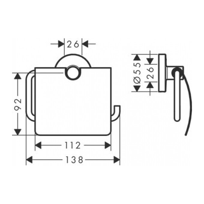 Набор аксессуаров 5 в 1 Hansgrohe Logis Universal Chrome 41728000 (41725000+41723000+41722000+41720000+41716000), фото 4