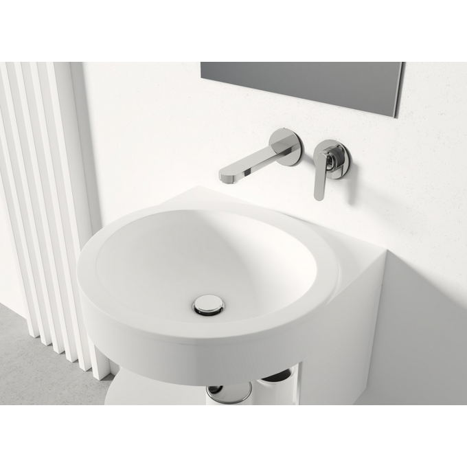 Смеситель скрытого монтажа для умывальника Kohlman Boxine Chrome QW180B (внутренняя часть в комплекте), фото 2